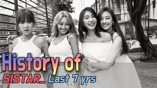 60FPS SISTAR 7yrs From Debut to the Last 14 songs [upl. by Holds]