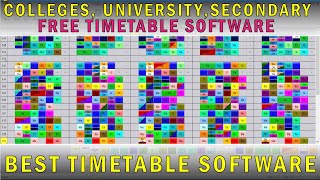 Best Free TimeTable Generating Software For Schools and Colleges ASC TUTORIAL [upl. by Tifanie]