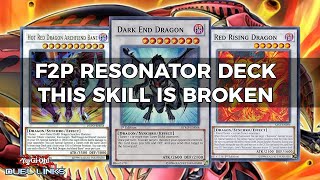 Duel Links F2P ResonatorRed Dragon Archfiend Jack Atlas Deck June 2021 [upl. by Arde]