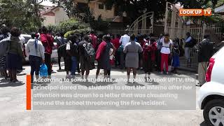 Buruburu Girls High School students march out of school [upl. by Ecnahoy]