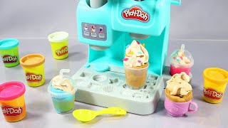 8 Minutes Satisfying with Unboxing Play Doh Ice Cream Coffee Shop Kitchen Miniature Dough ASMR [upl. by Vas]