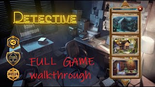 Detective Room Escape Game walkthrough FULL [upl. by Adekan123]