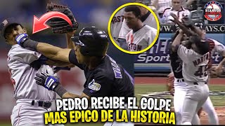 La vez que PEDRO MARTINEZ recibio el GOLPE más EPICO de la HISTORIA  MLB [upl. by Trebma]