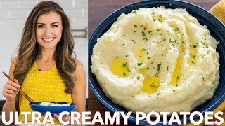 Ultra Creamy Mashed Potatoes Recipe  Natashas Kitchen [upl. by Maxine]