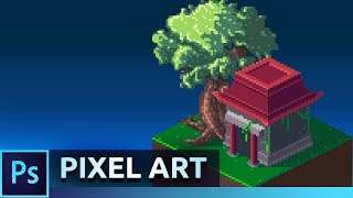 Isometric Pixel Art Tutorial  Photoshop CC [upl. by Melina850]