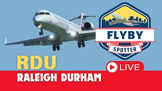 🔴 LIVE RDU Airplane Spotting Raleigh Durham 🔴 [upl. by Ahsemed]