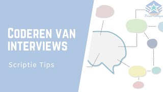 Het CODEREN van INTERVIEWS Hoe doe je dat  Scriptie TIPS [upl. by Ynneg4]