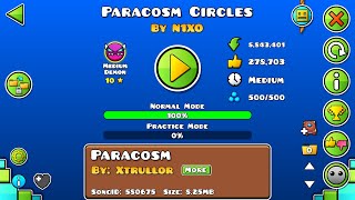 Paracosm Circles 100 Geometry Dash [upl. by Ava]