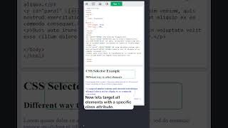 CSS Simple Selectors Part 2  w3schools css webdevelopment [upl. by Oiromed]
