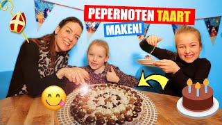 EEN MEGA PEPERNOTEN TAART MAKEN De Lekkerste Sinterklaas Avond Ooit ♥DeZoeteZusjes♥ [upl. by Akimahc]