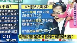 【每日必看】洪孟楷去年立院給預算採購疫苗 拿到的才多少中天電視CtiTv 20210714 [upl. by Ebberta457]