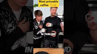 World most priceable coffee 2🤔🥺shorts mrbeast [upl. by Wojcik700]