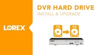 how to upgrade and install a DVR hard drive [upl. by Annahsar]