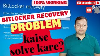 How to find your BitLocker recovery key Microsoft in Hindi  BitLocker Problem ko kaise solve kare [upl. by Freud]