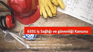 6331 İSG Kanunu 1234 ve 5 Maddeler 1 [upl. by Mancino]