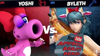 Birdo vs Agility Armor Byleth Mega Heavy Smash MAKI Member Req Quickie By WataPasculHanxulz [upl. by Naawaj]