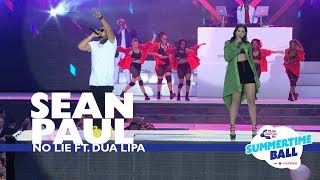 Sean Paul ft Dua Lipa  No Lie Live At Capital’s Summertime Ball 2017 [upl. by Ynohtnakram]