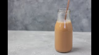 How To Make Milk Tea At Home  Easy and quick iced milk tea recipe [upl. by Norse]