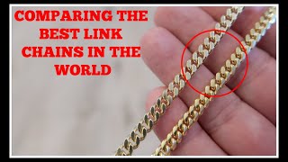 Comparing the BEST Link chains 5MM Miami vs 55MM Jacoje Curb [upl. by Kaltman]