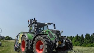 Fendt 718 Vario amp MF 1014 am Siloballen pressen  2014 GoPro [upl. by Hardner173]