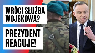 Wróci OBOWIĄZKOWA SŁUŻBA WOJSKOWA Prezydent Andrzej Duda stawia sprawę jasno  FAKTPL [upl. by Essilrahc938]