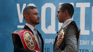 CARL FRAMPTON amp SCOTT QUIGG EXCHANGE VERBALS AT FIRST EVER HEADTOHEAD   LONDON PRESS CONFERENCE [upl. by Metzgar]