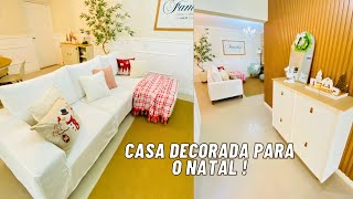 DECORANDO A CASA PARA O NATAL COMO FICOU LINDO E GASTANDO POUCO [upl. by Evod]