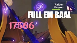 EM Baal is the new meta  Raiden Shogun Elemental Mastery Build  Genshin Impact [upl. by Baptlsta]