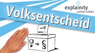 Volksentscheid einfach erklärt explainity® Erklärvideo [upl. by Ahsercel]