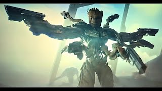 Kill Them All  Guardians of The Galaxy 3  Groot Guns Fight amp Face Off Scene [upl. by Alcott]