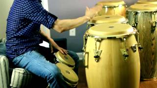 How To Play Congas and Bongos At The Same Time  Como Tocar Congas y Bongo Pattern  Nate Torres [upl. by Anderer]