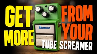 Get More From Your Tube Screamer Overdrive Pedal Solo Boost Harmonic Feedback amp More [upl. by Corin]