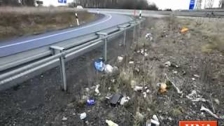 Autobahnen als Müllkippe  850 Tonnen jährlich in Nordhessen [upl. by Fedora966]