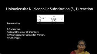 Unimolecular Nucleophilic Substitution S N 1 reaction [upl. by Hgielyak240]