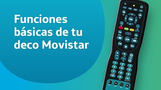 Funciones básicas de tu decodificador Movistar [upl. by Napier]