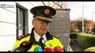 RTE NEWS GARDA COMMISSIONER DREW HARRIS TALKS ABOUT THE ARREST OF KINAHAN GANG MEMBER SEAN MCGOVERN [upl. by Deerdre]