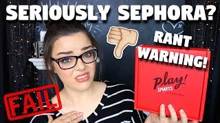 NEW 20 Sephora Play Smarts Unboxing Very Disappointed  Sephora Play Smarts June 2018 [upl. by Dyal]