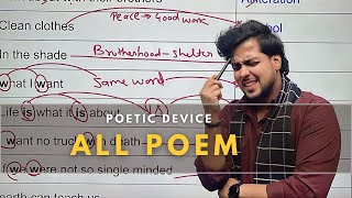 Poetic Device class 12 all poem  all poetic Device in one shot class 12 by Rahul Dwivedi [upl. by Pepin64]