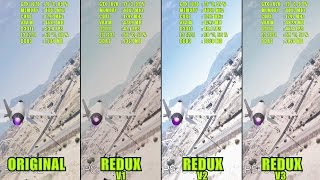 GTA V  REDUX Original vs REDUX V1  V2  V3  GTX 1070 COMPARISON [upl. by Nagah39]