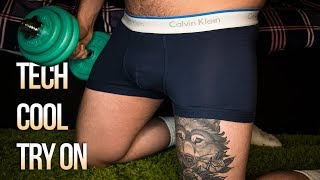 Calvin Klein Tech Cool Mens Underwear Try On Haul [upl. by Moshell]