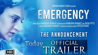 Emergency Movie Trailer out Release date  kangana ranautAnupam kher [upl. by Odraccir]