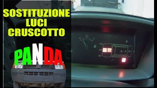 SOSTITUZIONE LUCI ILLUMINAZIONE CRUSCOTTO OLD FIAT PANDA 900 [upl. by Ojadnama]