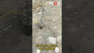 Rilon  Hydraulic piston rock splitter  New equipment for splitting rocks [upl. by Ivzt]