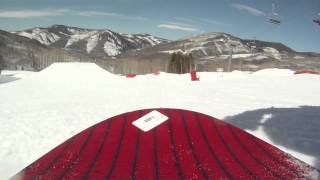 Vail Mountain Terrain Park March 13 2012 on Ride Fleetwood 2010 board [upl. by Blalock]