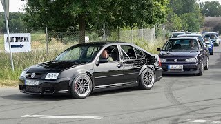 600HP VW Golf VR6 Turbo  400HP Bora VR6 Supercharged  REVS AND FAST ACCELERATIONS [upl. by Eilsek]