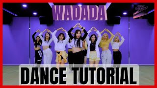 KEP1ER  WA DA DA Dance Practice Mirrored Tutorial SLOWED [upl. by Anuahsed]