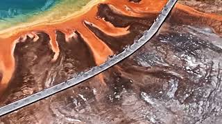 The Grand Prismatic Spring Eye of Yellowstone’s Fury 🔥 [upl. by Aielam]