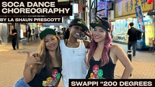 Soca Dance in Tokyos Shibuya  Caribbean Vibes Meet Japanese Streets  200 Degrees by Swappi [upl. by Ahseinaj915]