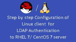 100 working Configuration of Linux client for LDAP authentication RHEL 7 CentOS 7  Hindi [upl. by Hadik]