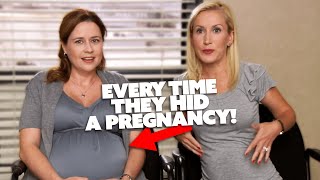 Every Time They Hid An Actors Pregnancy on The Office US  Comedy Bites [upl. by Mirth]